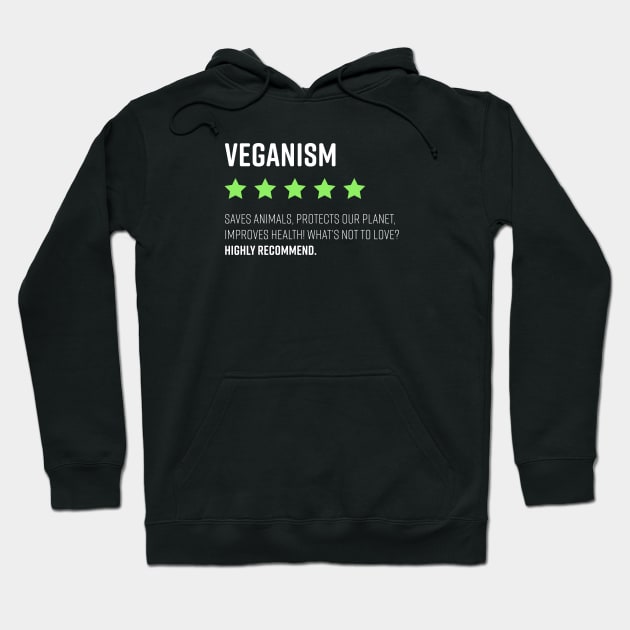 Vegan Funny Review Veganism Rating Hoodie by mindeverykind